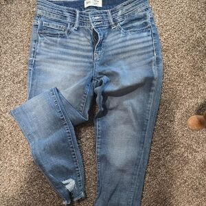 BKE Women's ANKLE SKINNY Jeans - Blue